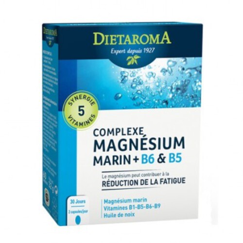 Dietaroma Complexe Magnésium Marin B6 - 60 Capsules