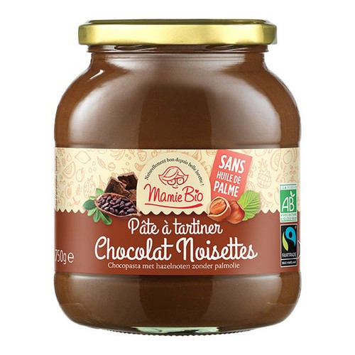 Mamibio Pâte à tartiner noisette et cacao 750g