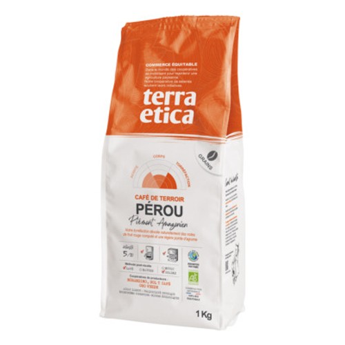 Terra Etica Café de Terroir Pérou Piémont Amazonien - Grains- 1kg