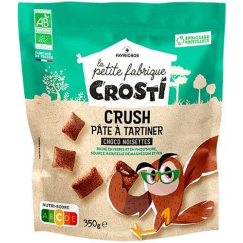 Favrichon Crush Pâte à tartiner choc noisette 350g