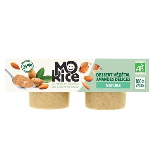 Morice Dessert Végétal Amandes Délices Nature 2x100g