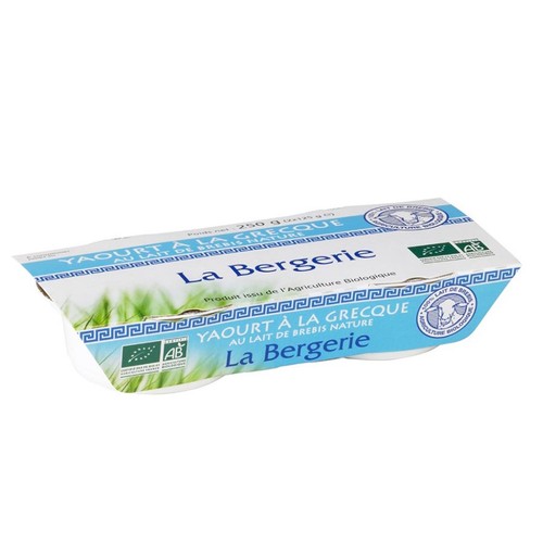 La Bergerie Yaourt Brebis grec nature 2x125g