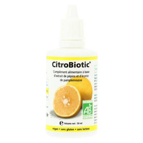 Source Claire Citrobiotic Liquide Pamplemousse Bio 50ml
