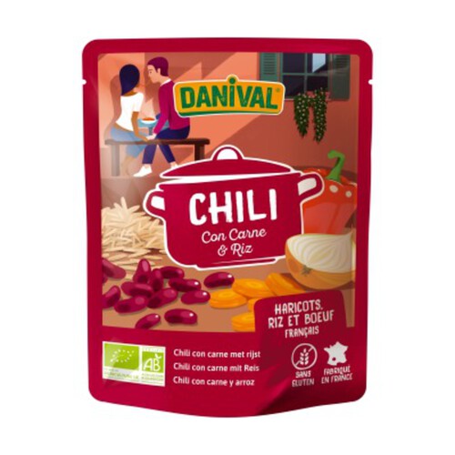 Danival Chili Con Carne & Riz sans gluten Bio 250g