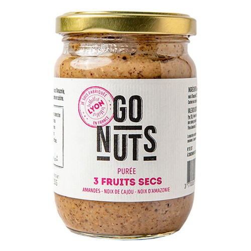 Go Nuts Purée 3 Fruits Secs Bio 250g
