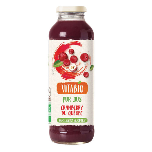 Vitabio Cranberry Du Québec 100% Pur Jus 50Cl