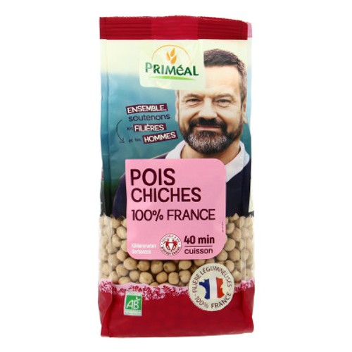 Primeal Pois chiches de france bio 500g