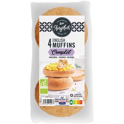L'Angelus English Muffins Complets x4 240g