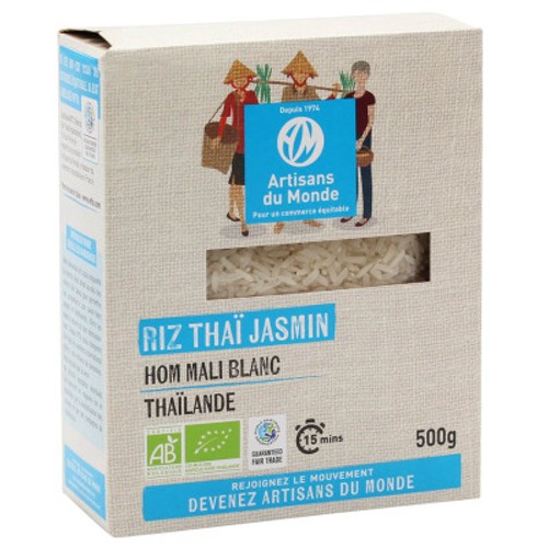 Artisans du Monde Riz Thaï Jasmin Blanc Hom Mali 500g