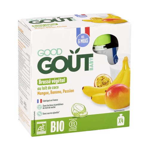 Good Goût Brassé Coco Mangue Banane Passion 4x85g