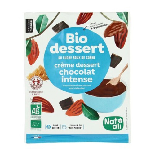 Natali Crème Dessert Chocolat Intense Sans Gluten 60g