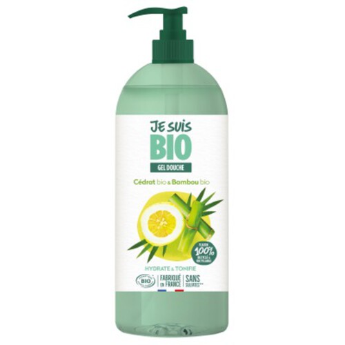 Je Suis BI Gel Douche Cédrat & Bambou Bio 1L