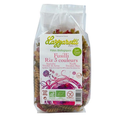 Lazaretti Fusili Riz 3 couleurs 250g