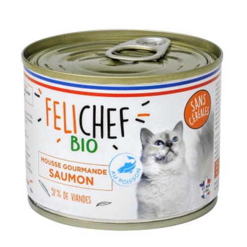 Felichef Bio Mousse gourmande saumon 200g