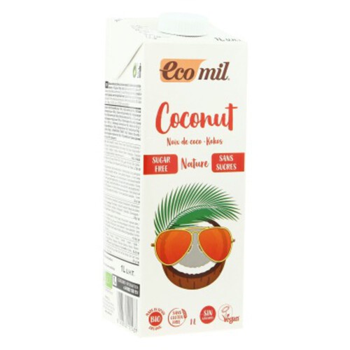 Ecomil Boisson Coco Nature Sans Sucres Et Sans Gluten 1L Bio