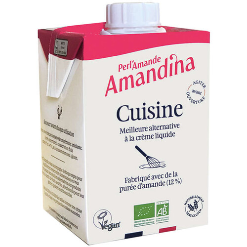 Perl'Amande Amandina Crème Liquide Cuisine 20cl