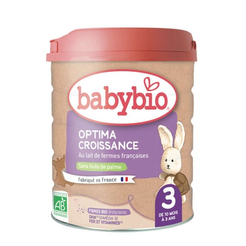 Babybio Optima Croissance 3 Lait en poudre de 10 mois à 3 ans 800g