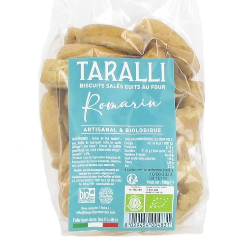 Taralli Romarin Bio 150g