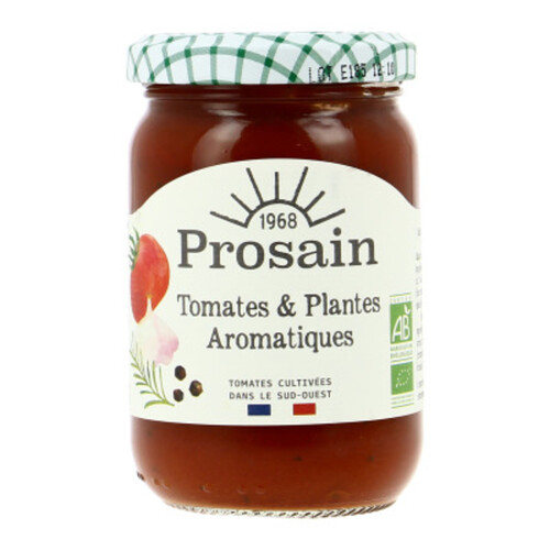 Prosain Sauce Tomates & Plantes aromatiques Bio 200g