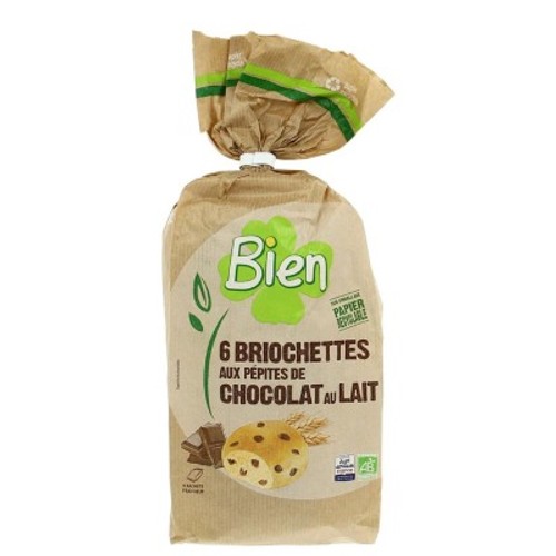 Bien Briochettes aux Pépites de Chocolat au Laitx6 250g