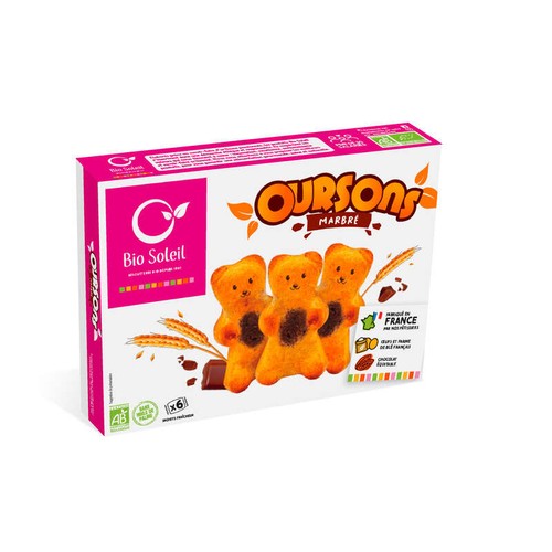 Bio Soleil Oursons Marbrés au chocolat Equitable 150g
