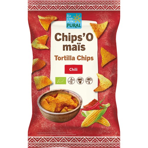 Pural Chips de Maïs au Chili Bio 125g