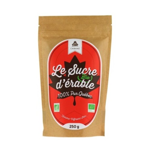 Cabane Le Sucre d'Erable Bio 100% Pur Québec 250g