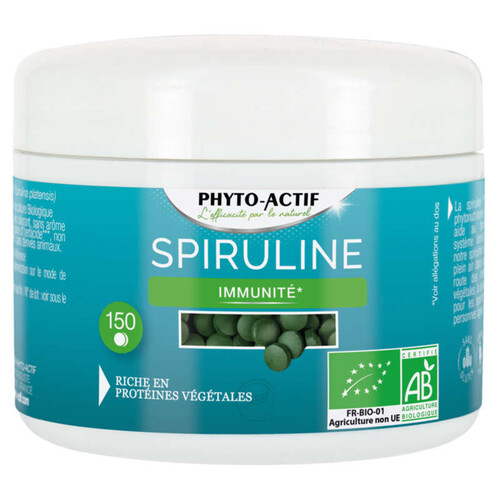 Phyto-Actif Comprimés Spiruline Bio x150
