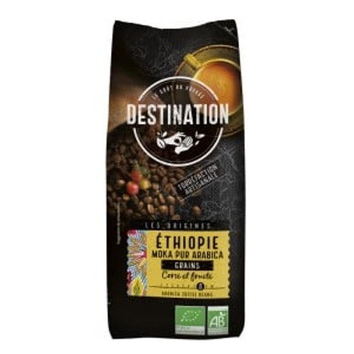 Destination Café Moka Ethiopie en Grains Bio 500g