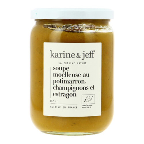 Karine & Jeff Soupe Moelleuse Au Potimarron Champignons Estragon Bio 50Cl