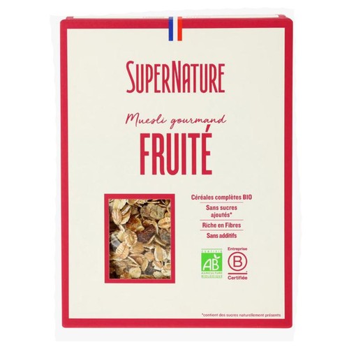 Supernature Muesli Fruité Bio 350g