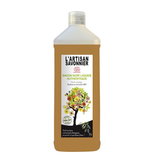 L'Artisan Savonnier Savon Noir Liquide Authentique 1L