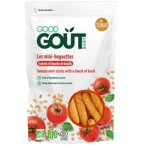 Good Goût Mini baguettes à la tomate Bio 70g