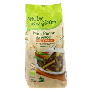 Ma vie sans gluten – Pâtes – Penne au quinoa 250 g - Ma Vie Sans Gluten