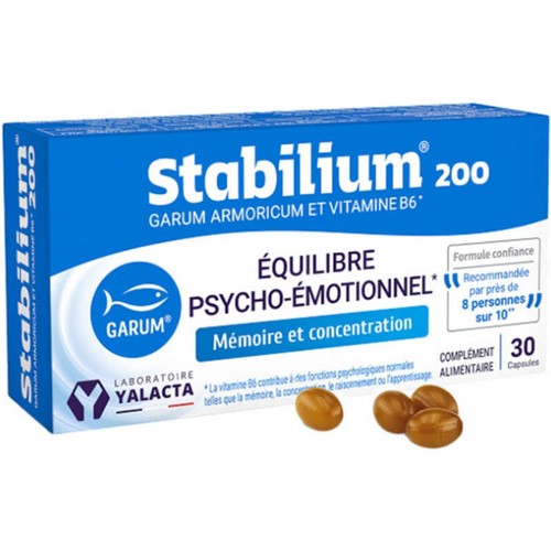 Yalacta Stabilium 200 Complément alimentaire 30 Capsules