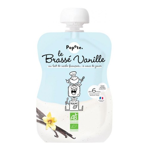 Popote Gourde Le Brassé Vanille Purée Dès 6 Mois Bio 100 g